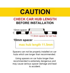 JRWS2 Spacers 10mm 5x114 67,1 67,1 Black