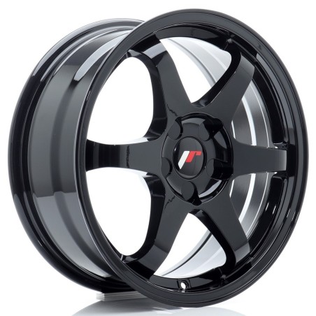 JR Wheels JR3 17x7 ET20-42 BLANK Gloss Black