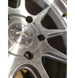 Set of JR47 19x9 ET20 + 19x10 ET29 5x120 Silver Machined Face