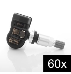 Set of 60pcs TPMS Autel MX-Sensor E 315+433MHz Metal Stem Silver