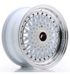 JR Wheels JR9 15x7 ET20 4x100/108 White w/ Machined Lip