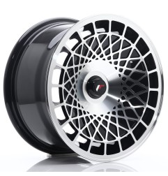 JR Wheels JR14 15x8 ET20-25 BLANK Gloss Black Machined Face