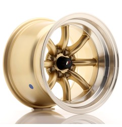 JR Wheels JR19 15x10,5 ET-32 4x100/114 Gold w/ Machined Lip