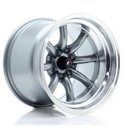 JR Wheels JR19 15x10,5 ET-32 4x100/114 Gun Metal w/ Machined Lip