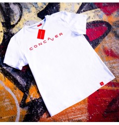 Concaver Men's T-Shirt Logo White Size S