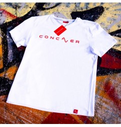 Concaver Men's T-Shirt Logo White Size S