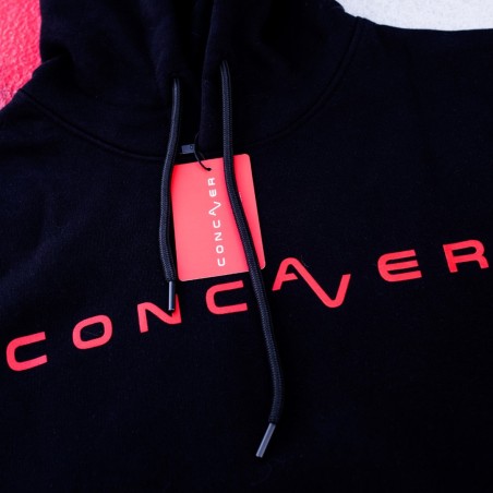 Concaver Unisex Hoodie Logo Black Size XL