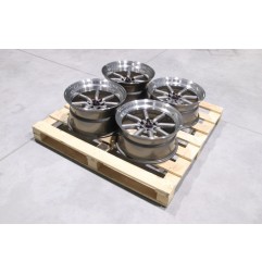 Set of JR19 17x8 ET0 + 17x9 ET-25 3x112 Gun Metal