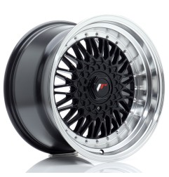 JR Wheels JR9 17x10 ET20 BLANK Gloss Black w/ Machined Lip
