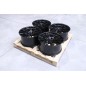 Set of JR42 20x10 ET35 + 20x10 ET23 5x108 Matt Black