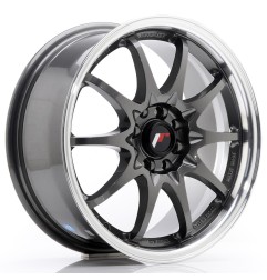 JR Wheels JR5 16x7 ET30 5x100/114,3 Gun Metal w/ Machined Lip