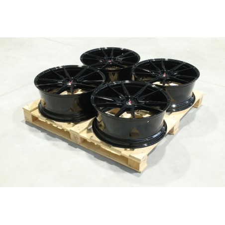 Set of JR21 22x9 ET30 5x114,3 Gloss Black