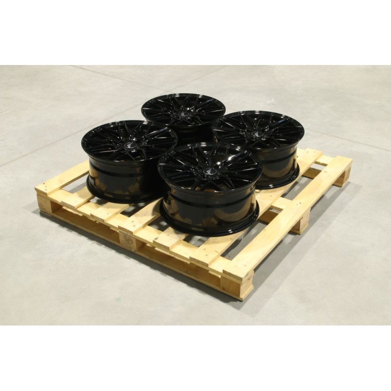 Set of JR28 17x8 ET32 4x108 Gloss Black