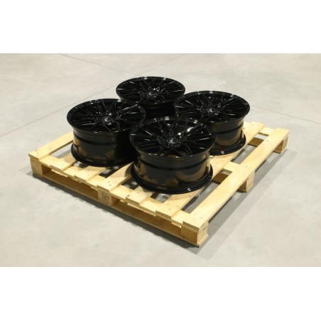 Set of JR28 17x8 ET32 4x108 Gloss Black