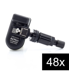 Set of 48pcs AirMax TPMS V2 Sensor 315+433MHz Metal Black