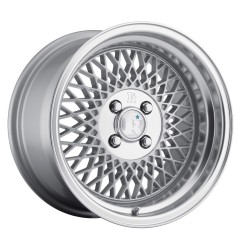 Klutch SL1 15x8,5 ET17 4H BLANK Silver w/ Machined Lip