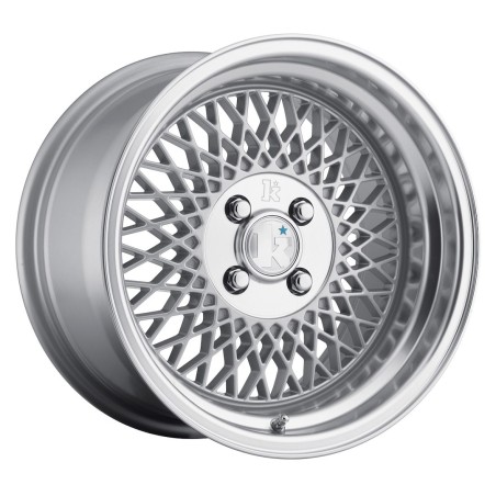 Klutch SL1 15x8,5 ET17 4H BLANK Silver w/ Machined Lip