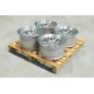Set of JR40 19x9,5 ET28 + 19x11 ET22 5x112 Silver Machined Face