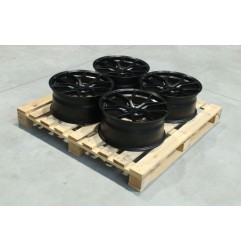 Set of SL01 17x7 ET35 + 17x7 ET40 5x100 Matt Black